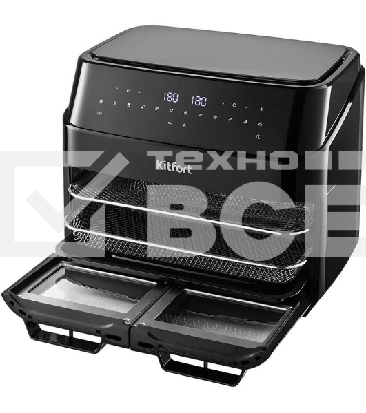 Аэрогриль Kitfort КТ-8153 2600Вт черный