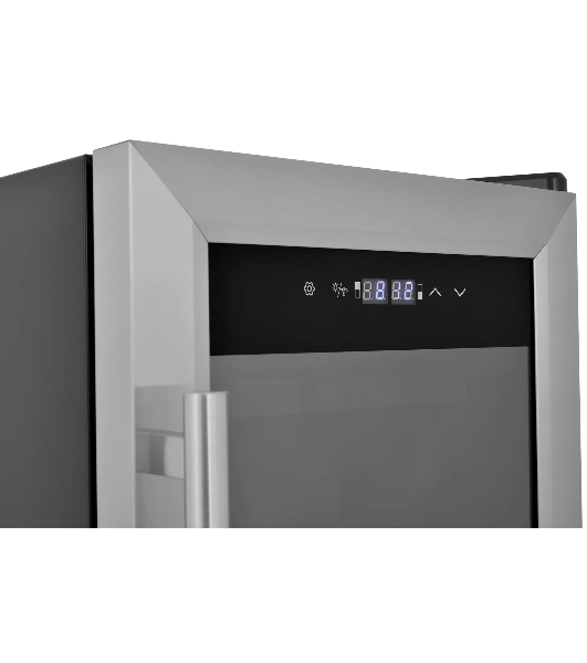 Винный шкаф ZÜGEL ZTWF182DX н/ж сталь, 46 л, 2 отсека, 18 бут.