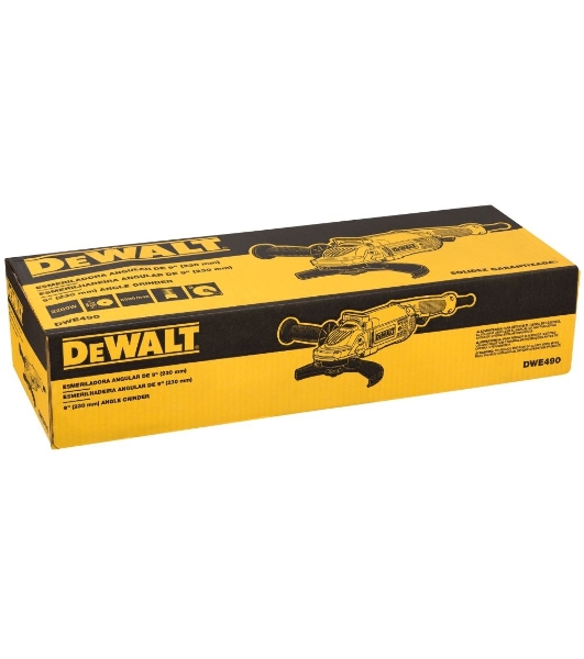 Угловая шлифовальная машина DeWalt DWE490-QS 2000Вт 6600об/мин рез.шпин.:M14 d=230мм