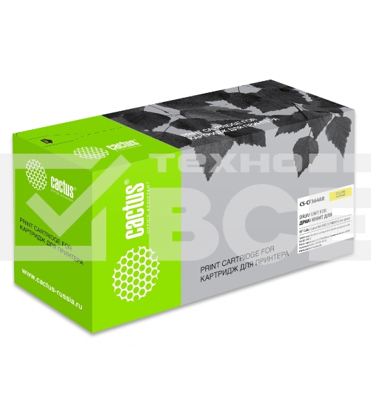 Блок фотобарабана Cactus CS-CF364AR желтый ч/б:30000стр. для CLJ M855/M880 Enterprice HP