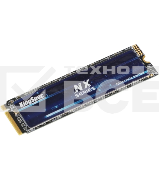 Накопитель SSD KingSpec NX-2TB, 2000GB, PCIe 3.0 x4, M.2 2280, NVMe, R/W 3400/3100