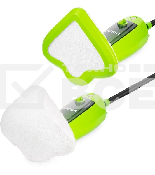 Швабра паровая Kitfort КТ-1055 1000Вт зеленый