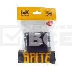 Розетка компьютерная двойная IEK BRITE РК10-2-БрЧ RJ45 кат.5E черный, фото2