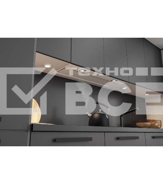 Вытяжка полностью встраиваемая Elikor Cube 90П-1000-Э4Д белый, 90 см, 1000 куб. м/ч, 69 дБ