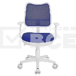 Кресло компьютерное Бюрократ CH-W797/BL/TW-10 TW-10 синий, спинка сетка, сиденье синий, колеса белый/синий, пластик белый, фото15