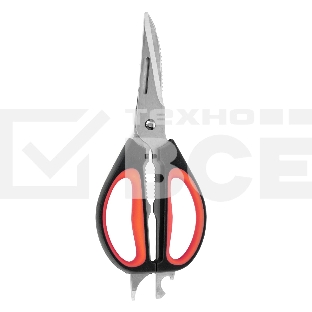 Ножницы LARA LR05-94 BLISTER 24,5 см 8 в 1 прорезиненные ручки, сверхострая заточка, нержавеющая сталь