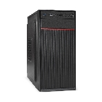 Компьютерный корпус Minitower ExeGate BAA-113-AAA350 (mATX, БП AAA350 с вент. 8см, 2*USB, аудио, черный), фото 1