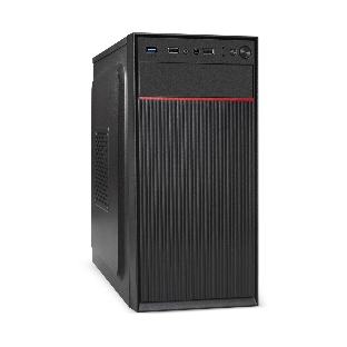 Компьютерный корпус Minitower ExeGate BAA-113-AAA350 (mATX, БП AAA350 с вент. 8см, 2*USB, аудио, черный)