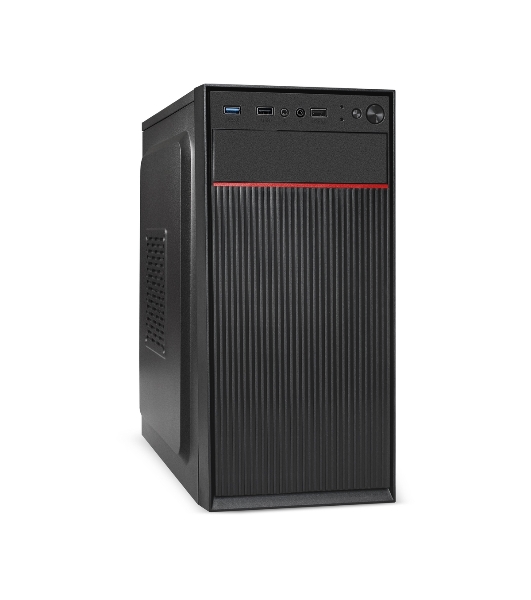 Компьютерный корпус Minitower ExeGate BAA-113-AAA350 (mATX, БП AAA350 с вент. 8см, 2*USB, аудио, черный)