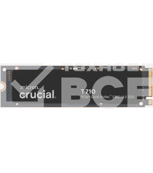Накопитель SSD Crucial T710 1Tb PCIe Gen5 NVMe 2280 M.2 SSD CT1000T710SSD8