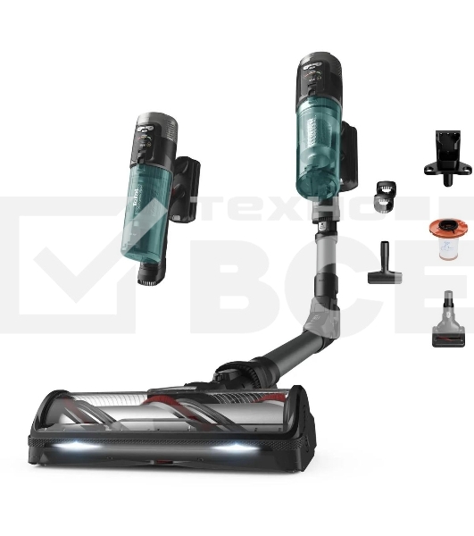 Пылесос вертикальный Tefal X-Force Flex TY9L42WO 150Вт серый/зеленый