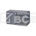 Блок ОП AtlasDesign Profi54 розетка 16А 250В с заземл. защ. шторки + 2-кл. выключатель 10А IP54 антрацит SchE, фото2