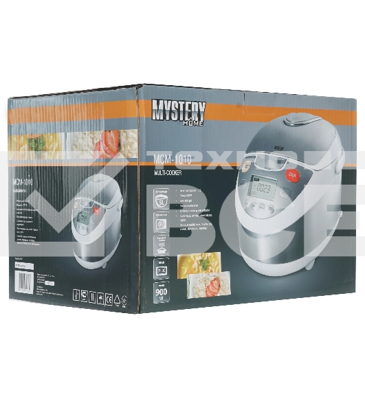 Мультиварка Mystery MCM-1010 5л 900Вт серебристый/белый