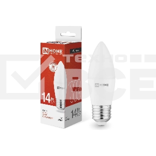 Лампа светодиодная LED-СВЕЧА-VC 14Вт E27 4000К 1330лм IN HOME 4690612047744