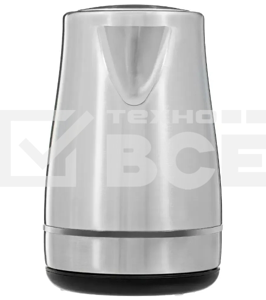 Чайник электрический Hyundai HYK-S3020 1.7 л, 2200 Вт, серебристый матовый/черный (корпус: металл)