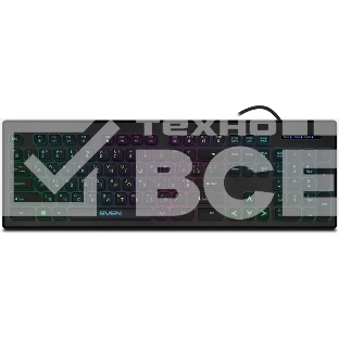 Клавиатура SVEN KB-C7500EL проводная, USB Type-A, чёрный