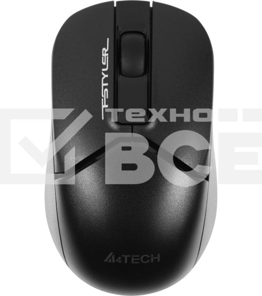 Мышь беспроводная A4Tech Fstyler FB12 черный, 1200 dpi, радиоканал, Bluetooth, USB, кнопки - 3