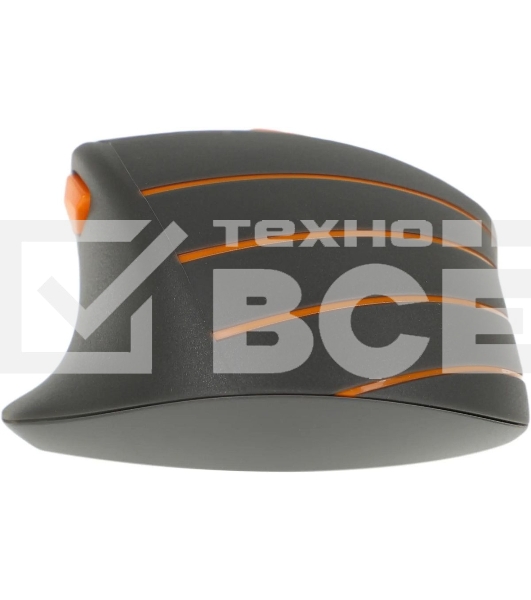 Мышь беспроводная A4Tech Fstyler FG30S серый/оранжевый, 2000 dpi, радиоканал, USB, кнопки - 6