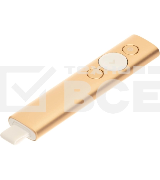 Презентер беспроводной Logitech Spotlight золотистый, радиоканал, USB, кнопки - 3