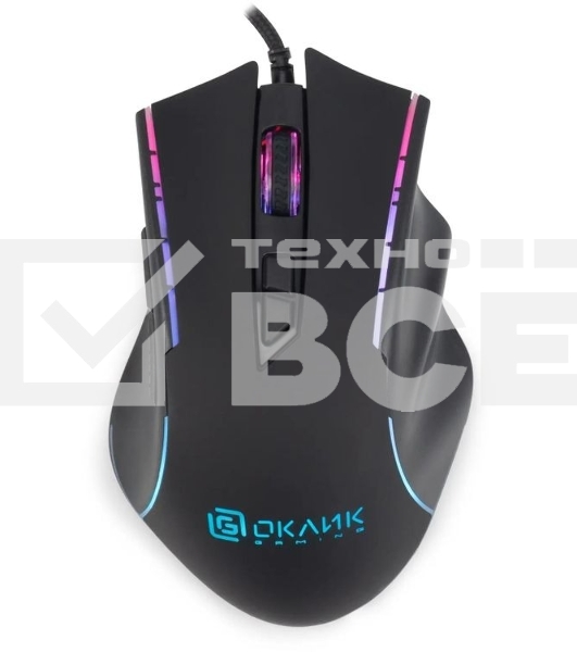 Комплект клавиатура + мышь Оклик GMNG 700GMK клав:черный мышь:черный USB Multimedia LED