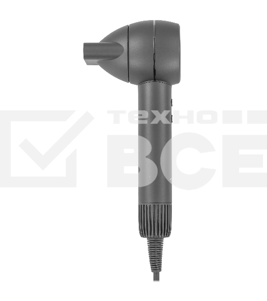 Фен Itel IHD-73 серый, 1300 Вт, компактный, ионизация