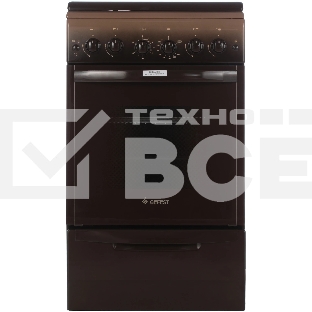 Плита газовая Gefest 5100-02 0001 коричневый, конфорок 4 газовых, духовка 52 л, 50 см x 85 см x 58.5 см