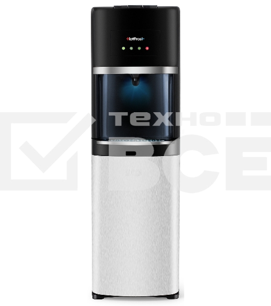 Кулер для воды Hotfrost 35AN, нижняя загрузка, нагрев 90 °С, охлаждение 10 °С, серебристый/черный