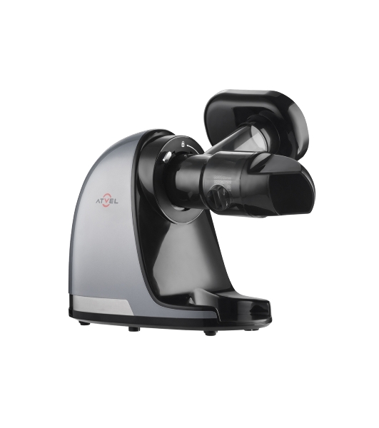 Соковыжималка Atvel PowerTwist J3 серый, шнековая горизонтальная, 150 Вт, 700 мл, электронное, реверс