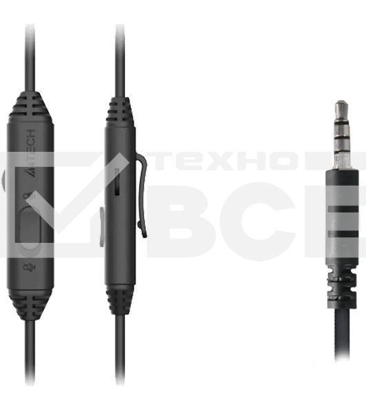 Наушники с микрофоном A4Tech Fstyler FH100i черный 1.8м накладные оголовье (FH100I)