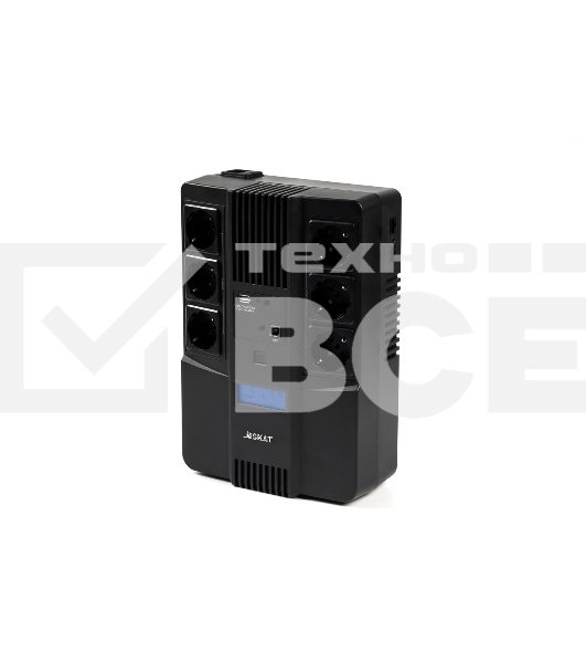 Источник бесперебойного питания Бастион SKAT-UPS 800-AID-IN-1x9 220В 480Вт дисплей 1АКБ 9А·ч внутр. меандр. (8935)