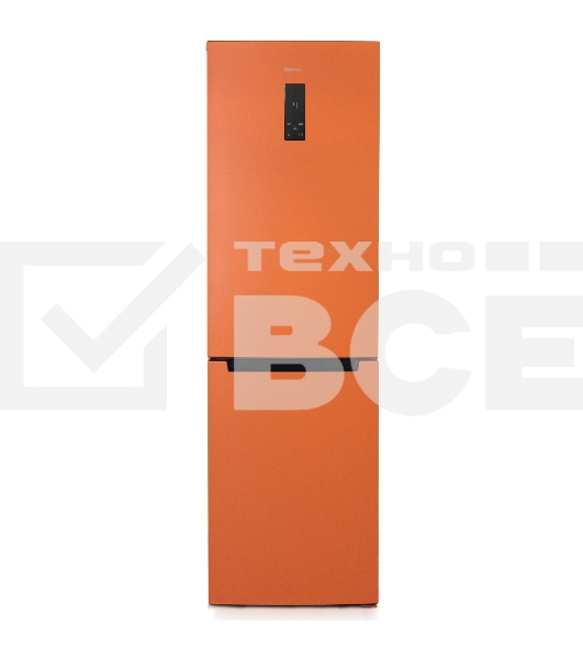 Холодильник Бирюса Б-T980NF оранжевый двухкамерный 240/130 л морозильник снизу, No Frost