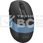 Мышь беспроводная A4Tech Fstyler FB10CS черный/синий, 2000 dpi, радиоканал, Bluetooth, USB, кнопки - 4, фото5