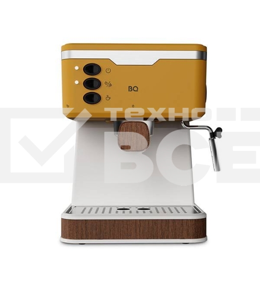 Кофеварка эспрессо BQ CM2006 желтый, исп. кофе - молотый, 1.7 л, 850 Вт, 20 Бар.