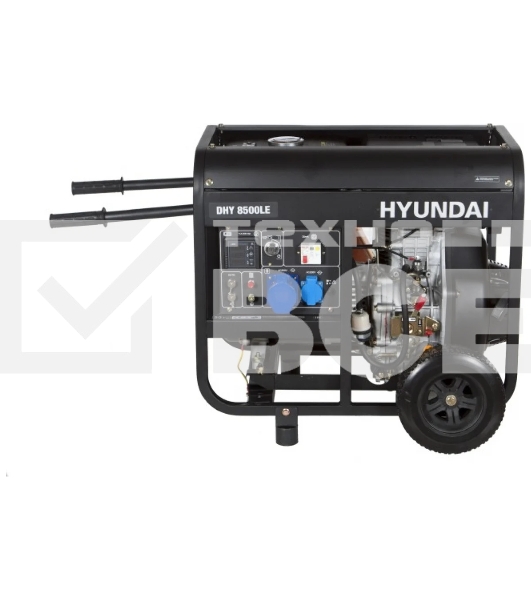Электрогенератор дизельный Hyundai DHY 8500LE, 7.2 кВт, 79 дБ, 116 кг