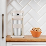 Кофеварка капельная Kitfort КТ-7317 бежевый/нержавеющая сталь, исп. кофе - молотый, 0.42 л, 750 Вт., фото2