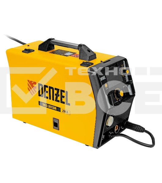 Аппарат инвертор. полуавтомат. cварки IMIG-205SDR, 200 А, ПВ 60%, катушка 5 кг Denzel