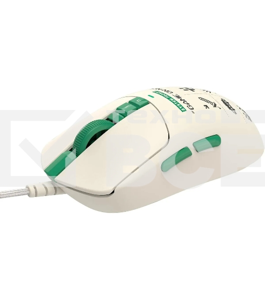 Мышь проводная A4Tech Bloody W72 Ultra Pixels Green рисунок/бежевый/зеленый, 20000 dpi, USB, кнопки - 7