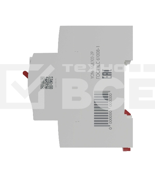 Выключатель дифференциального тока (УЗО) 2п (1P+N) 63А 300мА тип AC MDL100 YON MDL100-2P4-63-AC