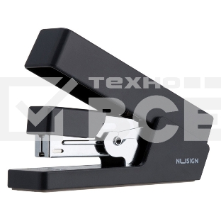 Степлер Deli ENS081BLACK Nusign 24/6 26/6 (25листов) черный 100скоб коробка