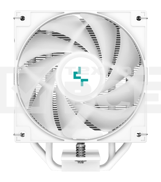 Кулер для процессора DEEPCOOL AG400 WH ARGB белый, 120 мм, алюминий/медь, 2000 об/мин, 31.6 дБ, 4 pin, 220 Вт, 150 мм