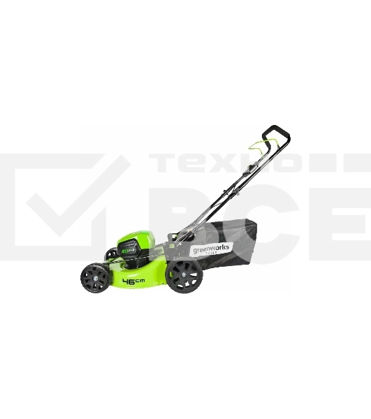Газонокосилка аккумуляторная GREENWORKS GD60LM46HP 250280760В 46см б/щ(БЕЗ АККУМ и ЗУ)