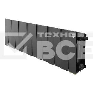 Радиатор биметаллический Royal Thermo PianoForte 200 черный VR80- 14 секц.