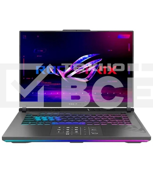 Ноутбук ASUS ROG Strix G16 G614PR-RV027 Grey AMD Ryzen 9 8940HX 2400MHz/16'/1920x1200/16Gb/1024Gb SSD/NVIDIA GeForce RTX 5070 Ti 12Gb/Wi-Fi/Bluetooth/Без ОС