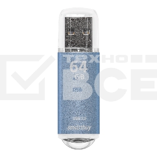 Флешка USB 64Gb USB <USB 3.0> Smartbuy V-Cut Blue (SB64GbVC-B3)