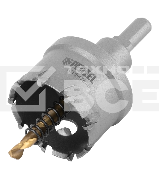 Коронка по металлу Denzel твердосплавная, 47 мм