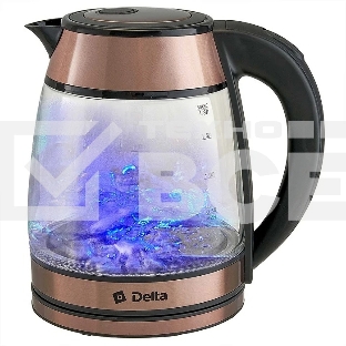 Чайник электрический DELTA DL-1120 медный