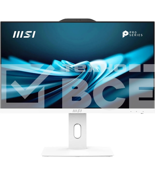 Моноблок MSI PRO AP242P 14M-655XRU 23.8'(1920x1080 IPS)/Intel Core i5 14400(2.5Ghz)/16Gb/512PCISSDGb/noDVD/Int:Intel UHD Graphics 730/Cam/BT/WiFi/-/war 1y/4.63kg/White/DOS + Wireless KB+M (9S6-AE0622-1059)