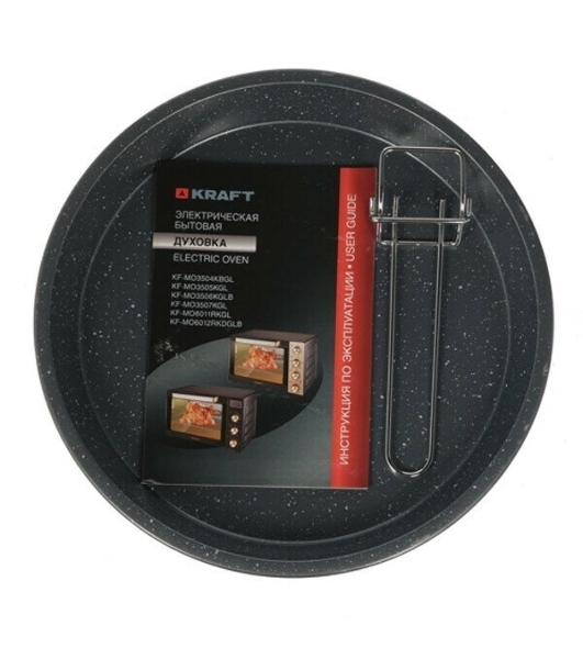 Мини-печь Kraft KF-MO 3506 KGLB (черный/золото) с дисплеем