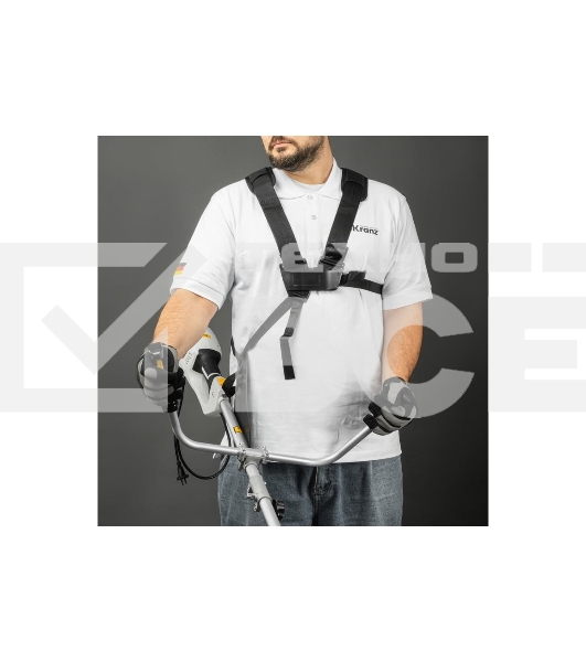 Триммер бензиновый Kranz KR-52, 52см3, 3 л.с, разборная штанга