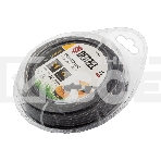 Леска для триммера Denzel двухкомпонентная эллипс 2,4мм х 15м, блистер EXTRA CORD, фото 1